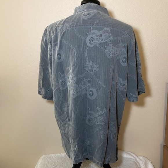 Harley Davidson Silk Shirt Size 2XL - Picture 5 of 9